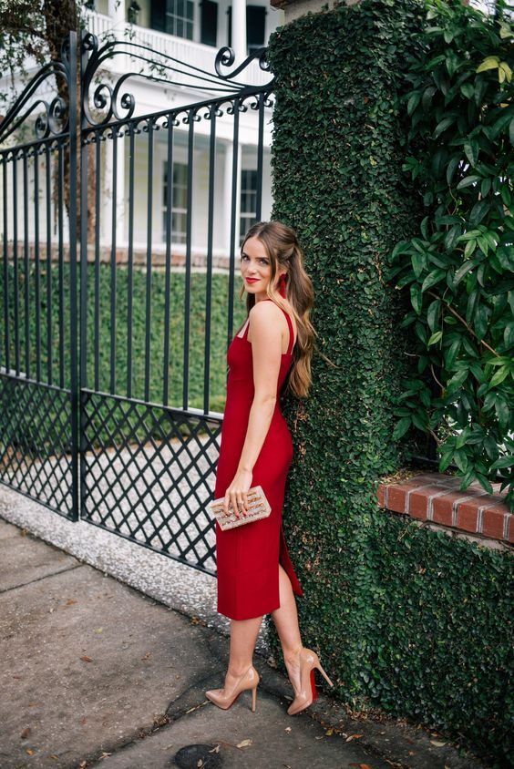 Tips e ideas encantadoras para combinar un vestido rojo – Moda – WebMediums