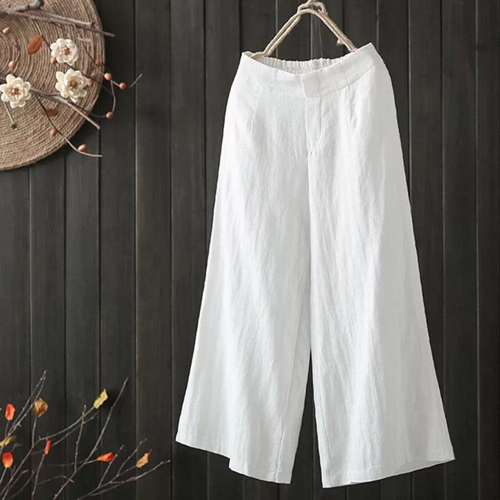 Los pantalones de lino mujer que te favorecerán este verano – Moda