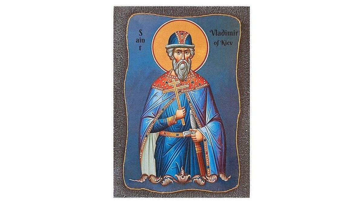 Святые киевские князи. Киевский князь иконка.