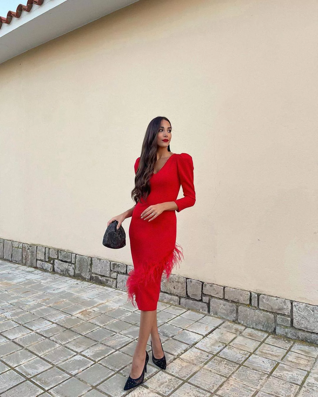 Los calzados más clásicos para combinar un vestido rojo – Belleza