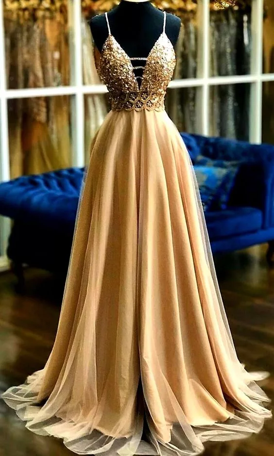 Sinewi Lechuguilla atractivo Las mejores ideas de vestidos de fiesta dorados largos – Moda – WebMediums