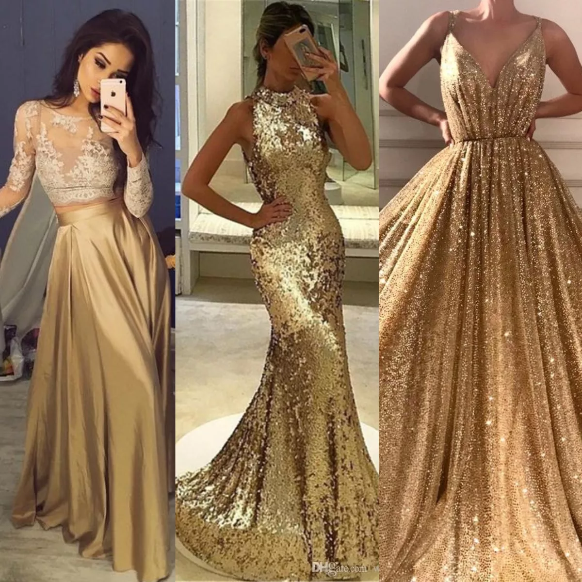 retrasar Fondo verde pala Las mejores ideas de vestidos de fiesta dorados largos – Moda – WebMediums